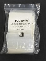 (1) LK Seal Top Bags 100 Bags