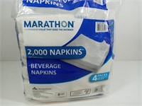 G) 1500 Beverage Napkins 9.5x9.5"