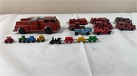 Vintage fire truck toys