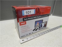Twin Mobile DVD players; package appears sealed