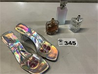 ASSORTMENT OF PERFUMES, SLIPPERS