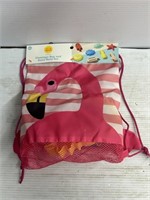 7 piece flamingo bag and sand mold set