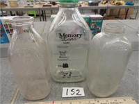 1/2 gal milk bottle "Memory Lane Dairy"-10"