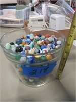 Large jar of marbles