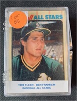 1989 Fleer Ben Franklin Baseball All-Stars Set