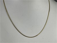 16'' 14KYG Box Snake Necklace