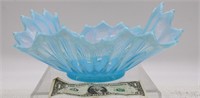 FOSTORIA BLUE OPALESCENT HEIRLOOM BOWL