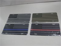 Four New Service Flag License Plates