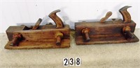 *Restorer lot: Matched pr. screw-arm panel tong &