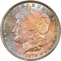 $1 1878 8 TAIL FEATHERS. PCGS  MS64 CAC
