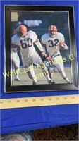 Signed 8x10 Framed Jim Brown Photo DOA