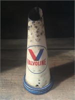 Valvoline oil bottle tin top