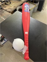 Big plastic bat & ball