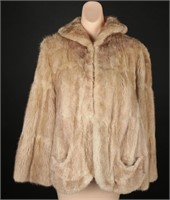 1950's Blonde Beaver Fur Cape