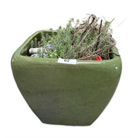 Green Ceramic Garden Planter