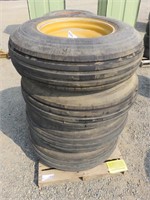 (4) Firestone 11.25-24 Tractor Tires & Rims