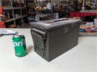 VTG Metal Ammo Box w/Firstaid Kit