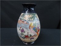 ORIENTAL BLUE PORCELAIN VASE (PARROT)