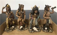 TRAY: NATIVE AMERICAN FIGURES