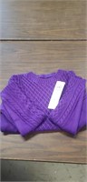 Size large purple sweater by V28
