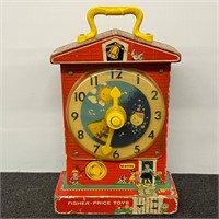 1960’s Fisher-Price Music Box Teaching Clock