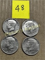 (4) 1971 KENNEDY HALF DOLLARS