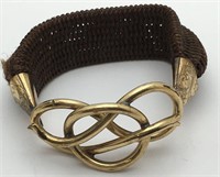 Gold Tone Costume Stretch Bracelet