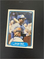 1982 Fleer Jorge Bell Toronto Blue Jays Rookie RC