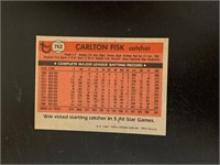 1981 Topps Rookie Traded Carlton Fisk Chicago Whit