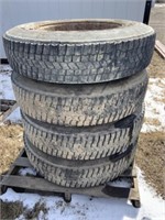 Goodyear 10R22.5 Tire c/w Steel Dayton Rim /EACH