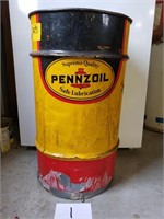 Pennzoil Metal Barrel