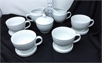 Coventry "Parthenon"- Cups, Saucers, Sugar &