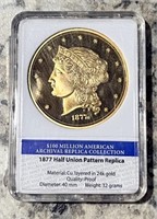 1877 fifty dollar gold piece REPLICA
