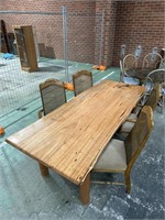 Nice Live Edge Timber table and 4 chairs. L1220