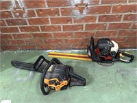 Chainsaw and Hedge Trimmer (untested)