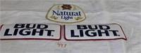 Vintage Bud Light Patches & Natural Light 8"x4"