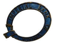 VINTAGE IMPERIAL BANK OF CANADA CAST ALUM. SIGN