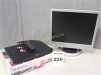 17" Flatscreen TV and DVD Player