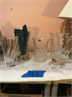 Mothers Day Vase, Crystal Vase, Pitcher, Vase
