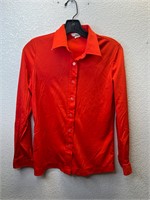 Vintage Sears Femme Polyester Button Up Shirt