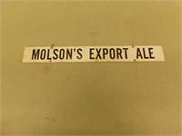 Molsen Export ale metal sign 2X16