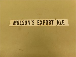 Molsen Export ale metal sign 2X16
