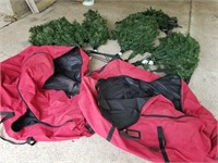 9ft Christmas Tree PreLit w/ Storage Carrying Bags