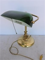 Brass Desk Lamp 12"T