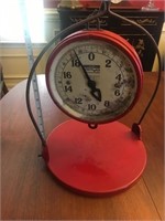 Antique red Jacobs Detecto Wate scale
