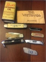 Miscellaneous lot of advertising knives, blades ae