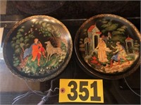 (2) Bradford Exchange Russian Fairy Comm. Plates
