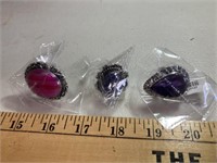 3 rings, sizes 6, 8, 9 New