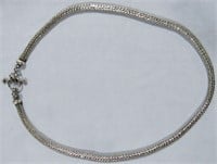 STERLING 925 FOXTAIL NECKLACE 40.7 GRAMS