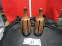 Pair Of Frankoma Vases-Signed